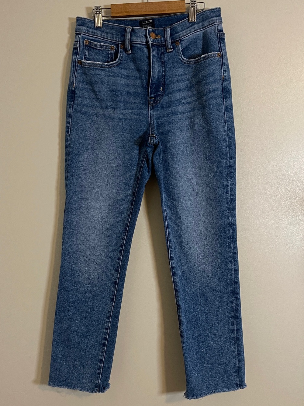 J. Crew Jeans Womens 26 Blue Essential Straight Preppy Classic Chic Denim